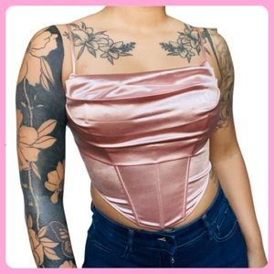 👑Light Pink Corset Top👑